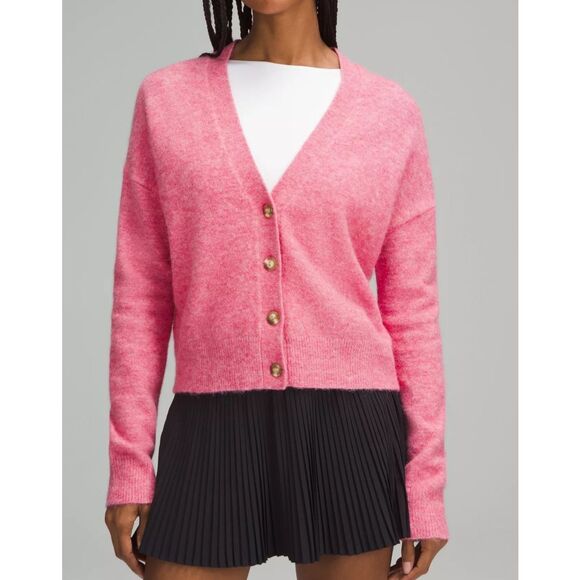 Lululemon Women's Alpaca Wool-Blend Cardigan Sweater Sz XL - Picture 1 of 6